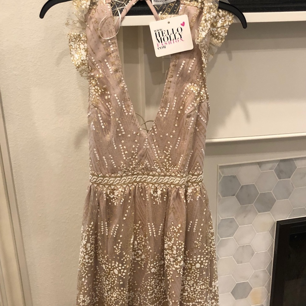Hello molly Champagne dress